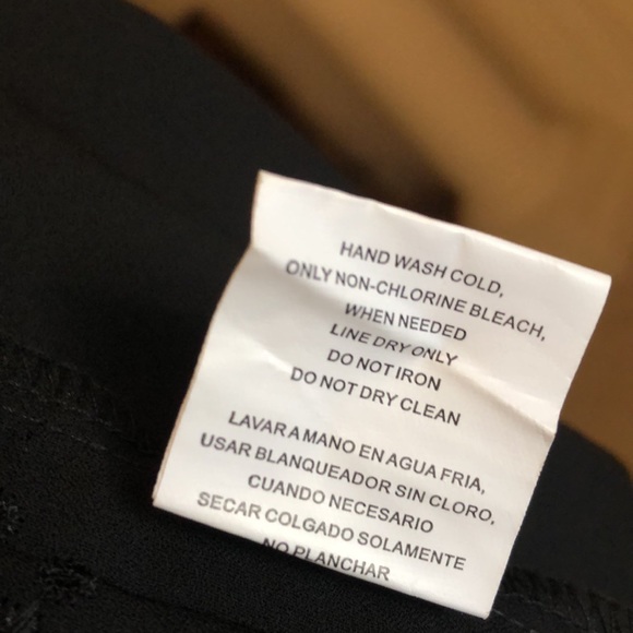 Black Embellished Top by hollywould Size L - Picture 10 of 11